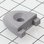 Schaefer T Track End Stop, 1"x1/8"(25x3mm), Grey 74-35-G